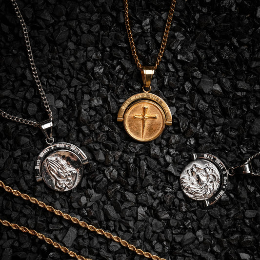 Hard Work & God's Work™ Double Sided Pendant